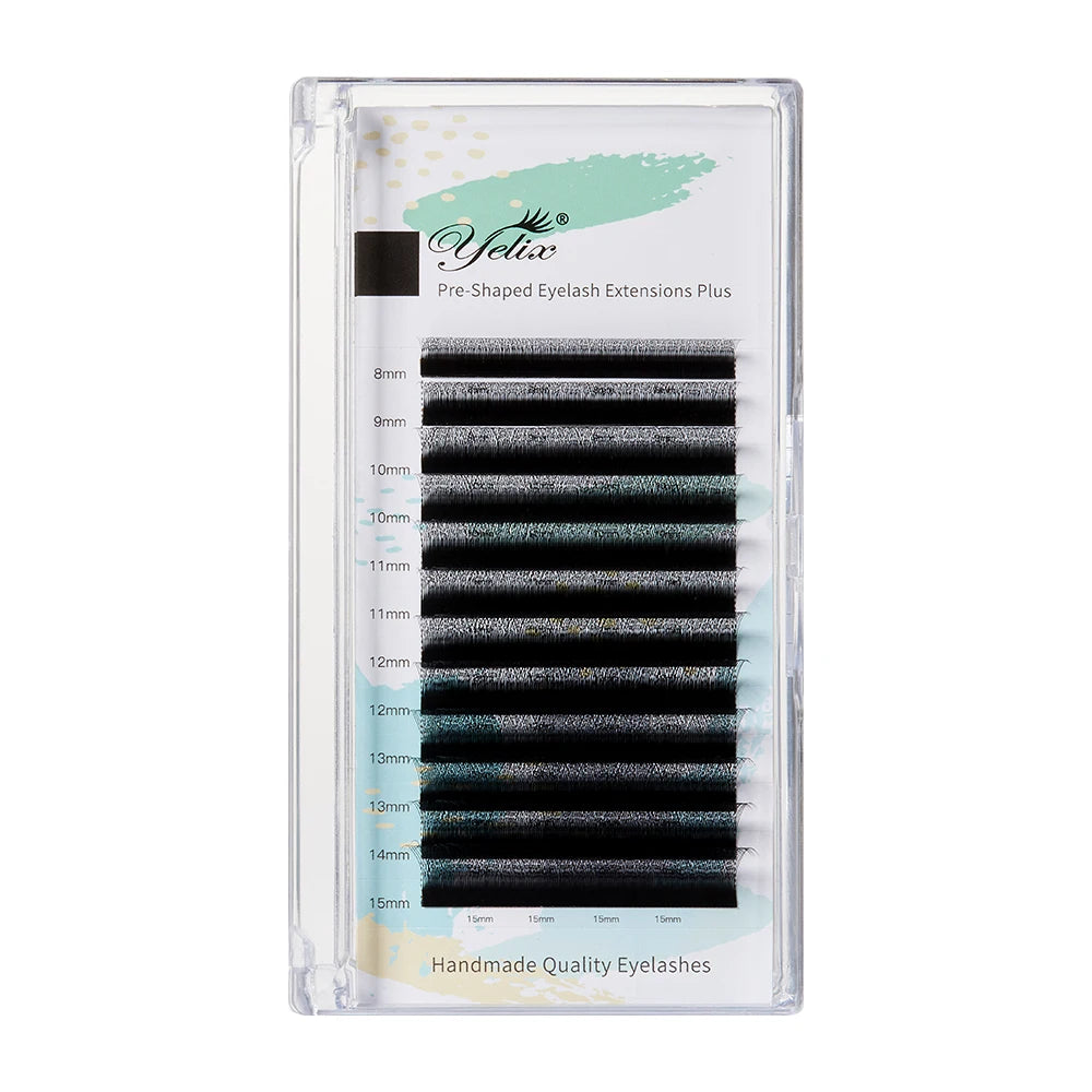 Yelix Smaller Spacing 4D-W Eyelash Extension Narrow 4D W Shape Lashes Premade Fan Soft Individual Faux Cils Premium Makeup Cilia