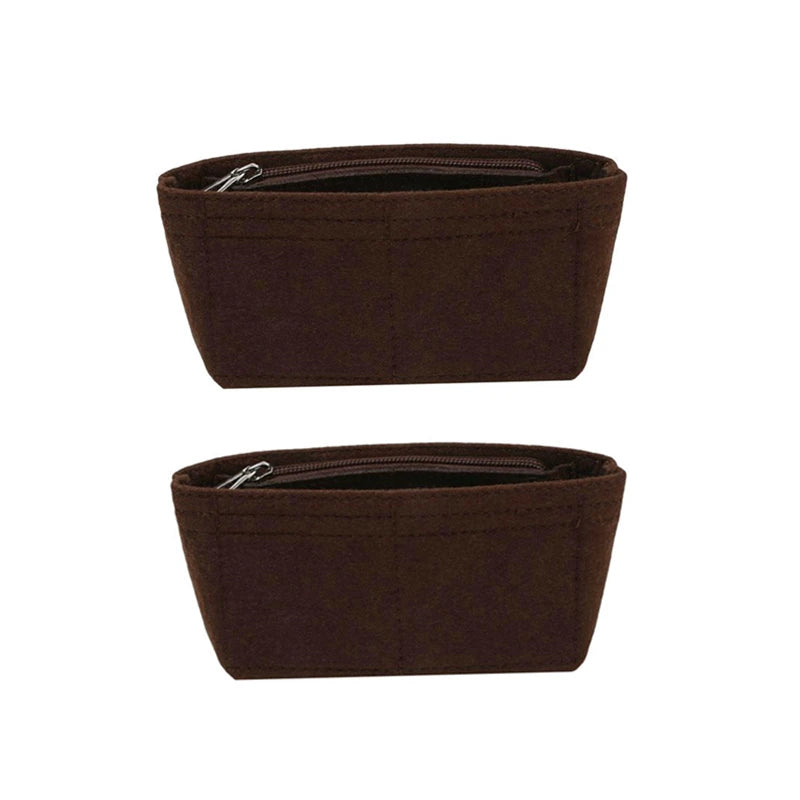 1/2pcs Trendy Felt Insert Bag Organizer Makeup Organizers Liner Perfect for Brand Women's Handbags Cosmetic Bags Bag Accesories