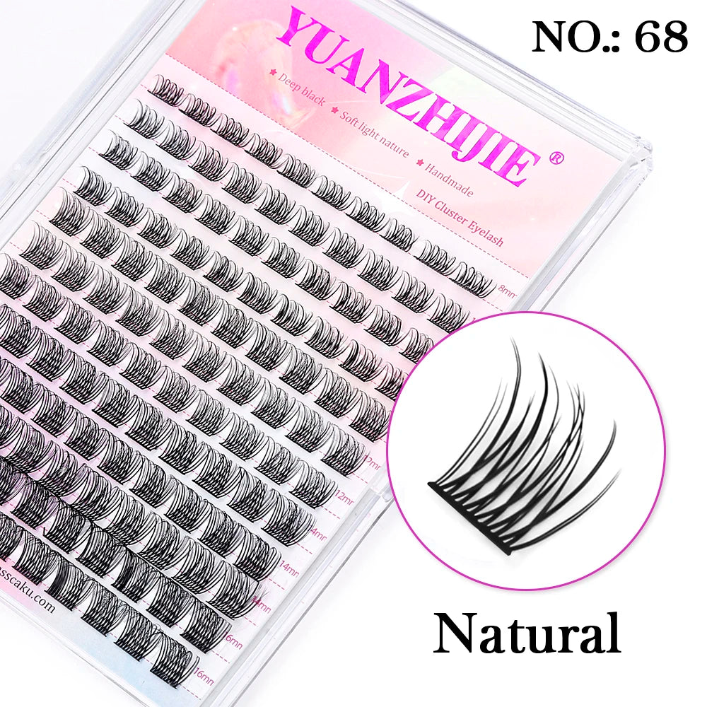 Super Cheap MASSCAKU Segemented DIY Handmade Make up Fake Lashes Cosplay Eyelashes Brush Bond maquillaje Makeup Products Fan
