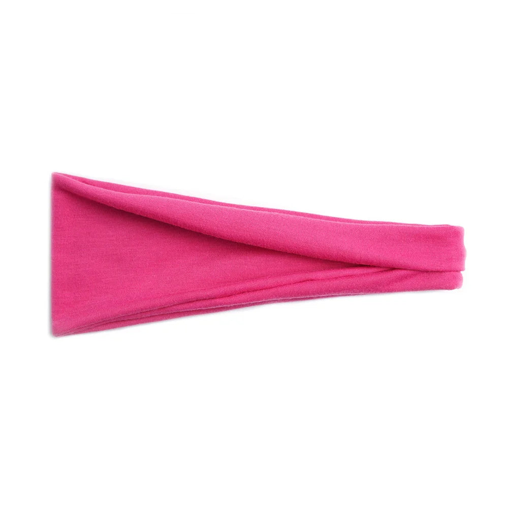 Women Solid Color Wide Elastic Headband Adjustable Cotton Sport Yoga Hair Band Fashion Turban Makeup Hair Hoop Hair Accessories
