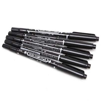 10pcs Tattoo Skin Markers Pen Scribe Permanent Makeup Tattoo Supplies Tool Ink Waterproof Marker Pen