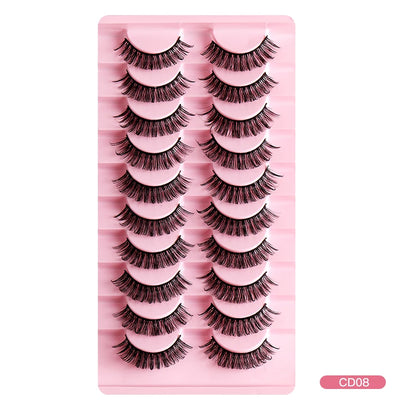 2/10Pairs 3D Mink Lashes russian strip lash Dramatic False Eyelashes Faux Cils Makeup Wholesale Fake Eyelash Extension maquiagem
