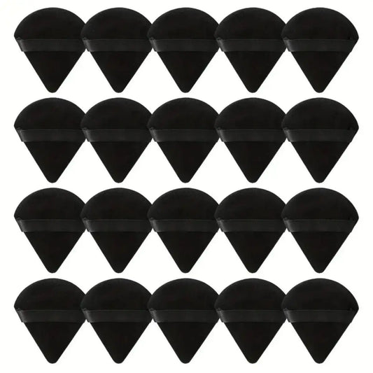 10/20PCS Triangle Makeup Sponge -Luxurious Velour,Ultra-Soft & Washable -Wet or Dry, Perfect for Loose Powder, Foundation & Body