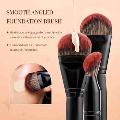 Jessup Makeup Brushes Set 3-21pcs Premium Synthetic Big Powder Foundation Concealer Eyeshadow Eyeliner Spoolie Wooden T271