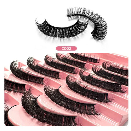 2/10Pairs 3D Mink Lashes russian strip lash Dramatic False Eyelashes Faux Cils Makeup Wholesale Fake Eyelash Extension maquiagem