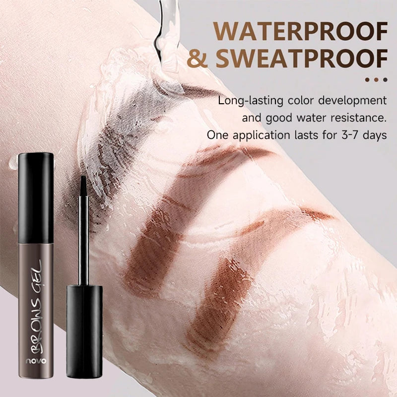 Long-Lasting Eyebrow Tint Gel, Waterproof, Semi-Permanent, Quick-Dry Transfer, Eyebrow Tattoo Beauty Cream, All Skin Types