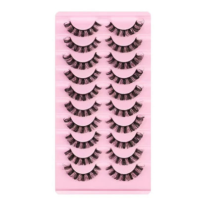 2/10Pairs 3D Mink Lashes russian strip lash Dramatic False Eyelashes Faux Cils Makeup Wholesale Fake Eyelash Extension maquiagem
