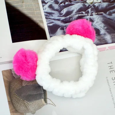 Multiple Styles Cute Elastic Cat Ears Headbands for Women Girls Makeup Face Washing Headband Hairdo Headwrap Hair Accessory