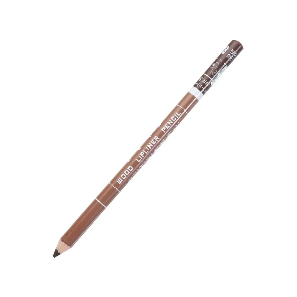 1PC Matte Natural Wood Lip liner Pen Waterproof Long Lasting Lipstick Pencil Contour Matte Lady Charming Women's Makeup Tool