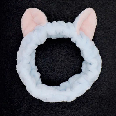 Multiple Styles Cute Elastic Cat Ears Headbands for Women Girls Makeup Face Washing Headband Hairdo Headwrap Hair Accessory