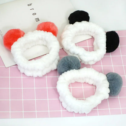 Multiple Styles Cute Elastic Cat Ears Headbands for Women Girls Makeup Face Washing Headband Hairdo Headwrap Hair Accessory