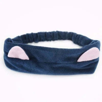 Multiple Styles Cute Elastic Cat Ears Headbands for Women Girls Makeup Face Washing Headband Hairdo Headwrap Hair Accessory