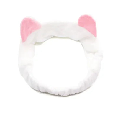 Multiple Styles Cute Elastic Cat Ears Headbands for Women Girls Makeup Face Washing Headband Hairdo Headwrap Hair Accessory
