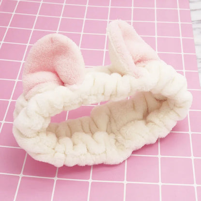 Multiple Styles Cute Elastic Cat Ears Headbands for Women Girls Makeup Face Washing Headband Hairdo Headwrap Hair Accessory