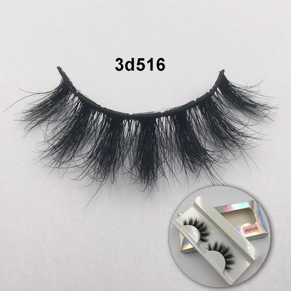 RED SIREN Fluffy Mink Lashes Short Messy Wispy Natural Eyelashes 10mm-18mm Hamdmade Real 3D Mink Eyelashes Makeup False Lashes