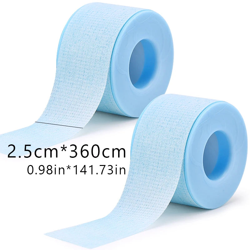 2/8PCS Micropore Lash Tape Eyelash Extension Supplies Transparent 4.5/9m Breathable Easy To Tear Medical Tapes Lash Makeup Tool
