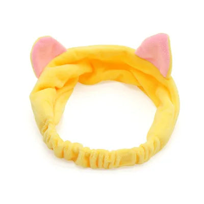 Multiple Styles Cute Elastic Cat Ears Headbands for Women Girls Makeup Face Washing Headband Hairdo Headwrap Hair Accessory