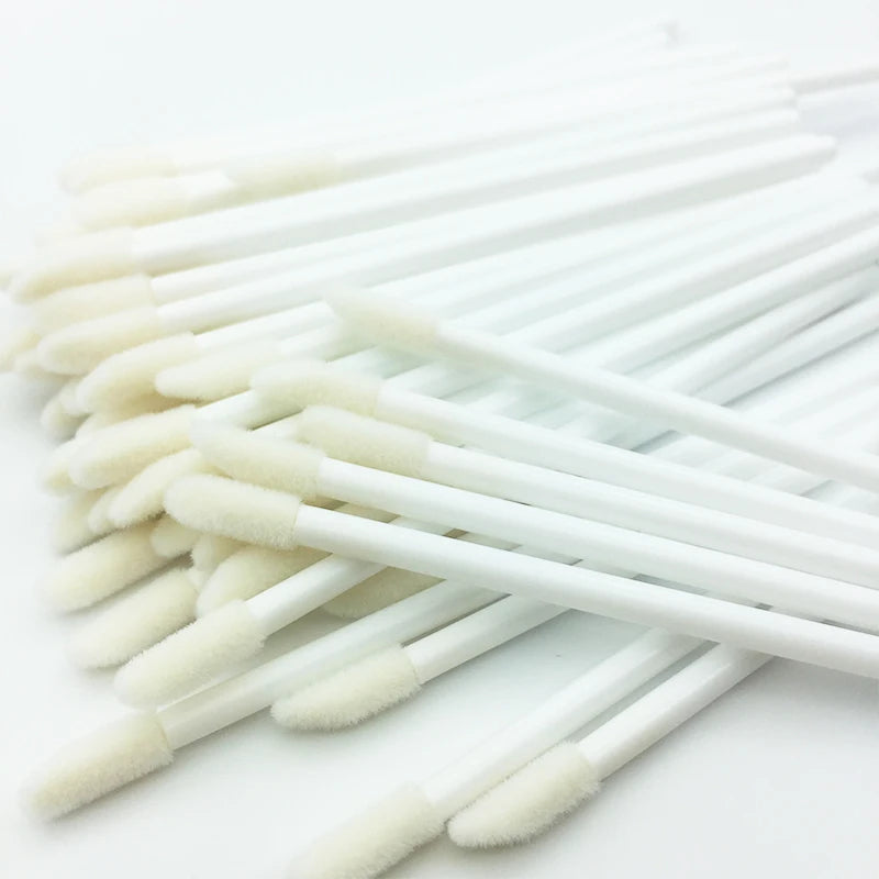 5/50pcs New Disposable Cosmetic Lip Brush Lipstick Lip Glossy Wands Pen Cleaner Applicator Eyeshadow Gloss Makeup Brushes Tools