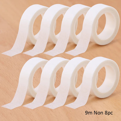 2/8PCS Micropore Lash Tape Eyelash Extension Supplies Transparent 4.5/9m Breathable Easy To Tear Medical Tapes Lash Makeup Tool