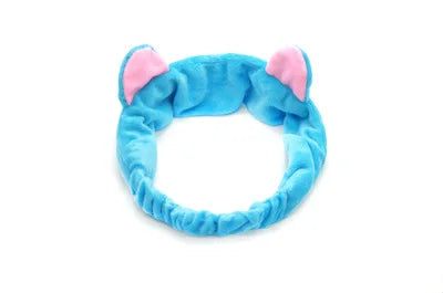 Multiple Styles Cute Elastic Cat Ears Headbands for Women Girls Makeup Face Washing Headband Hairdo Headwrap Hair Accessory