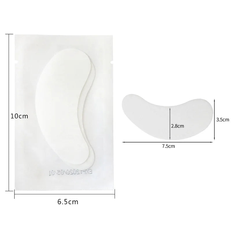 50 Pairs Eyelash Extension Hydrogel  Pad Gel Patch Grafting False Lashes Eyepads Under Eye Stickers Tips Women Makeup Tools