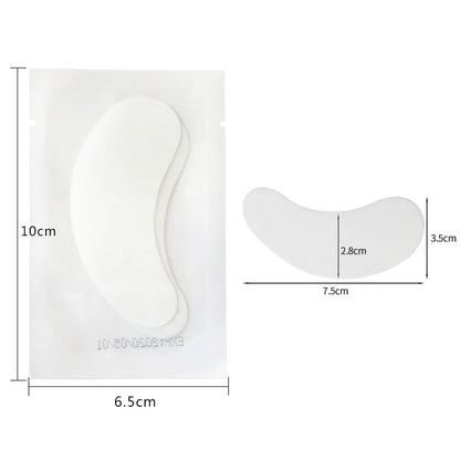 50 Pairs Eyelash Extension Hydrogel  Pad Gel Patch Grafting False Lashes Eyepads Under Eye Stickers Tips Women Makeup Tools