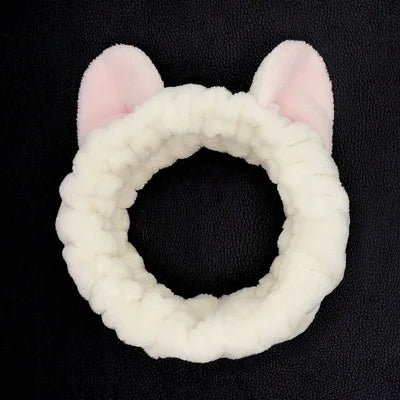 Multiple Styles Cute Elastic Cat Ears Headbands for Women Girls Makeup Face Washing Headband Hairdo Headwrap Hair Accessory