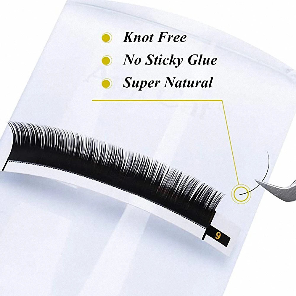 Gemerry Individual eyelashes Extension Faux Mink Natural False Eyelashes Volume Black Single Lay Lashes Makeup Suppliers