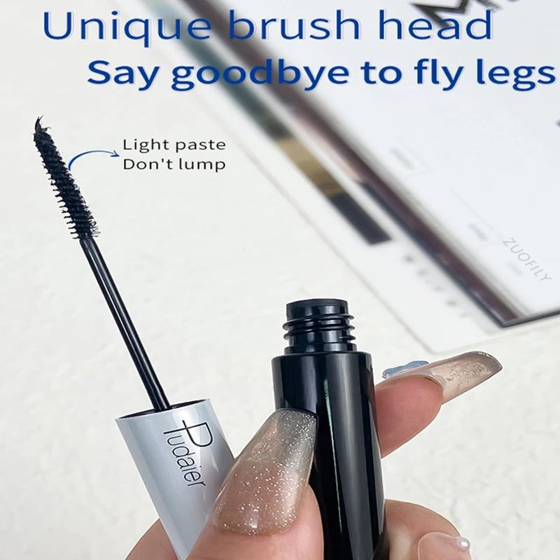 Fashion White Mascara Makeup 4D Silky Natural Long Lash Mascara Waterproof Mascara Extension Thick Lasting Curling Mascara Rimel