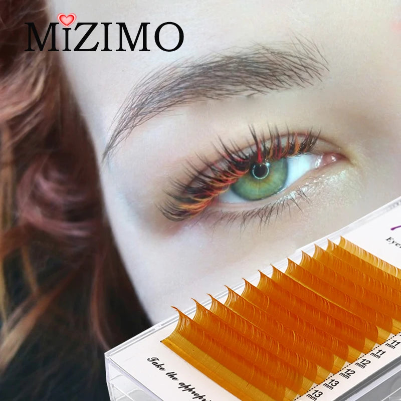 New White Color 8-15 Length Mixed With Natural Softness Extended Professional Grafting False Eyelashes Makeup C/D