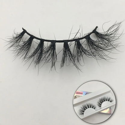 RED SIREN Fluffy Mink Lashes Short Messy Wispy Natural Eyelashes 10mm-18mm Hamdmade Real 3D Mink Eyelashes Makeup False Lashes