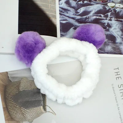 Multiple Styles Cute Elastic Cat Ears Headbands for Women Girls Makeup Face Washing Headband Hairdo Headwrap Hair Accessory