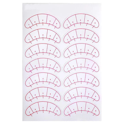 70 pairs False eyelash Eye Sticker Eyelashes Extension Grafted Eyelash Eye Pads Paper Patches Wraps Practice Patches MakeUp Tool