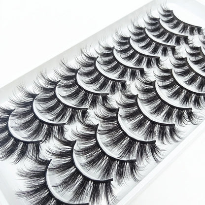 AYRMILLA 5/20Pairs 3D Mink Lashes Natural False Eyelashes Dramatic Thick Fake Eyelash Extension Faux Cils Wholesale Makeup Tools