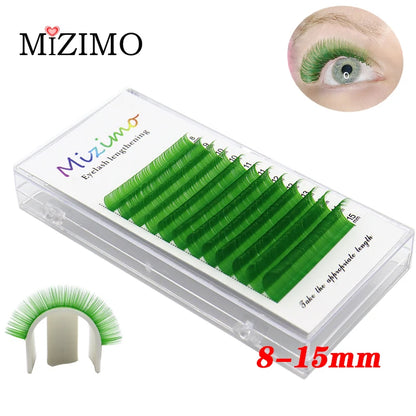 New White Color 8-15 Length Mixed With Natural Softness Extended Professional Grafting False Eyelashes Makeup C/D