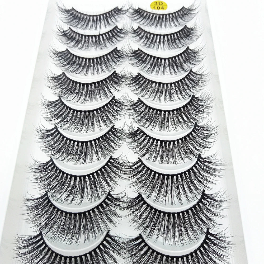 AYRMILLA 5/20Pairs 3D Mink Lashes Natural False Eyelashes Dramatic Thick Fake Eyelash Extension Faux Cils Wholesale Makeup Tools