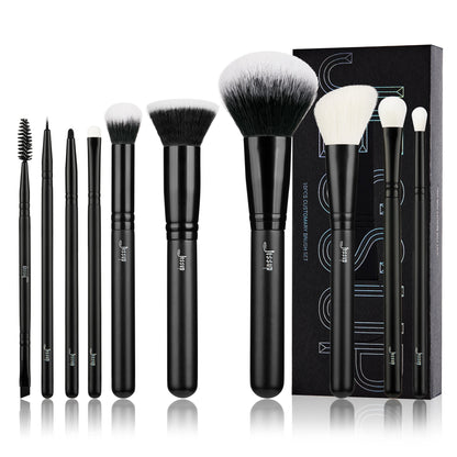 Jessup 10pcs Makeup Brushes Set Natural Synthetic Powder Foundation Eyeshadow Eyeliner Spoolie Brush Blush Eyebrow Broach T323