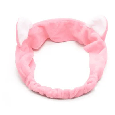 Multiple Styles Cute Elastic Cat Ears Headbands for Women Girls Makeup Face Washing Headband Hairdo Headwrap Hair Accessory