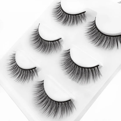 SHIDISHANGPIN 3 pairs 27 styles 3D Faux Mink Hair Soft False Eyelashes Fluffy Wispy Thick Fake Lash Handmade Eyelash Eye Makeup