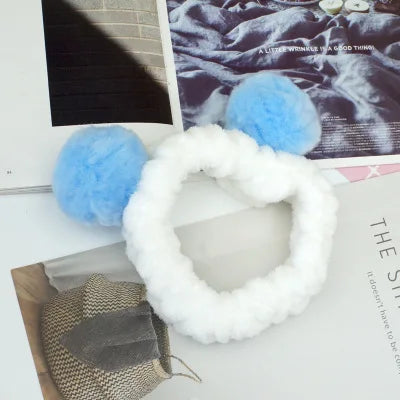 Multiple Styles Cute Elastic Cat Ears Headbands for Women Girls Makeup Face Washing Headband Hairdo Headwrap Hair Accessory