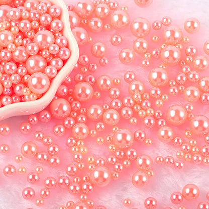 10g Random Mix 3-10mm No Hole ABS Imitation Pearl Bead For Vase Filler Makeup Brush For DIY  Jewelry Making  Decor  F0912