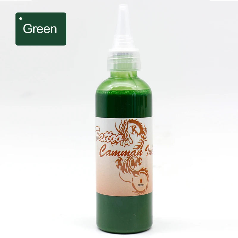 100ml Temporary Tattoos Ink Semi Permanent Airbrush Fake Common Ink For Body Art Gloss Tint Paint Beauty Pigment Makeup Supplies