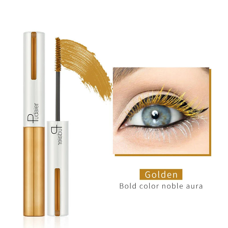 Fashion White Mascara Makeup 4D Silky Natural Long Lash Mascara Waterproof Mascara Extension Thick Lasting Curling Mascara Rimel
