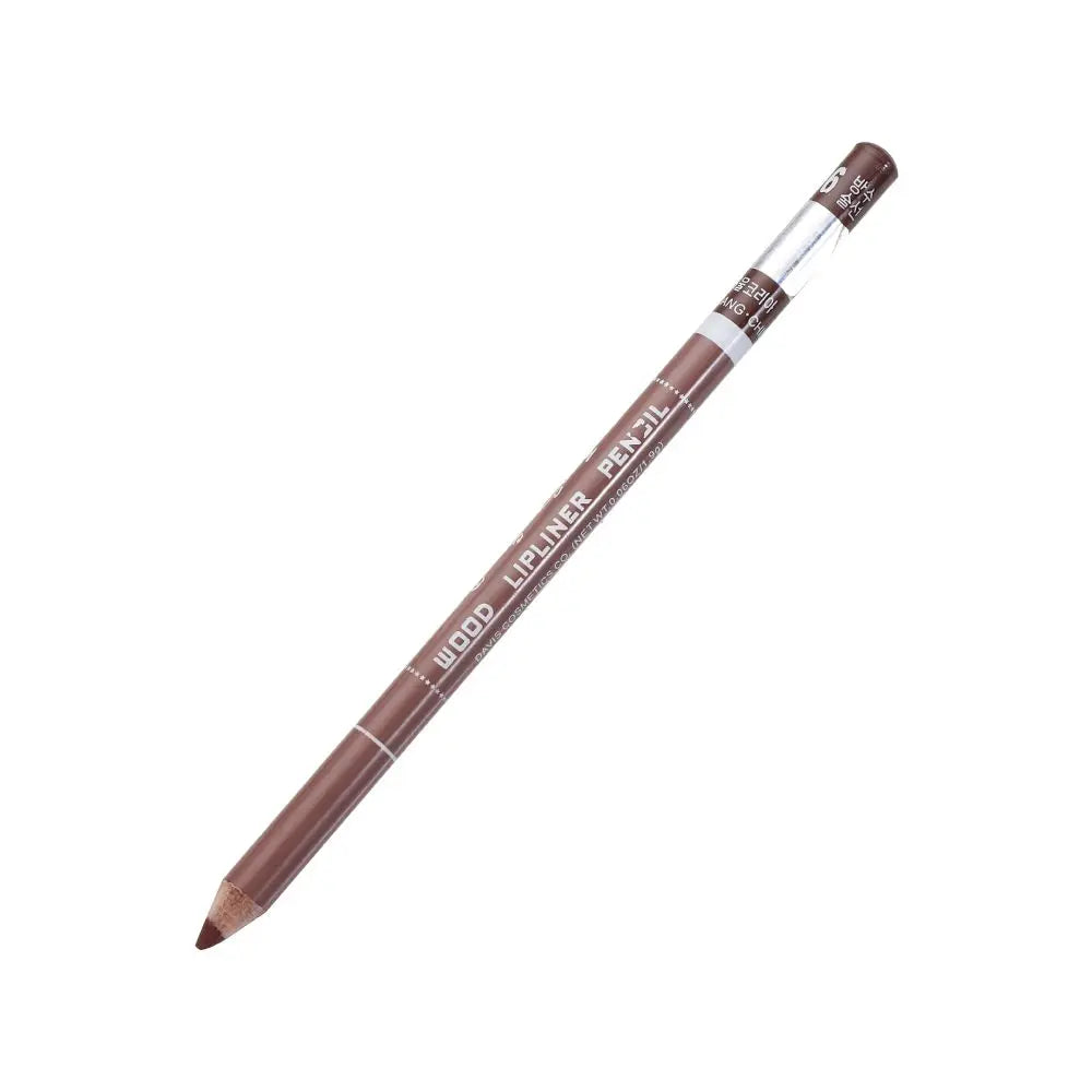 1PC Matte Natural Wood Lip liner Pen Waterproof Long Lasting Lipstick Pencil Contour Matte Lady Charming Women's Makeup Tool
