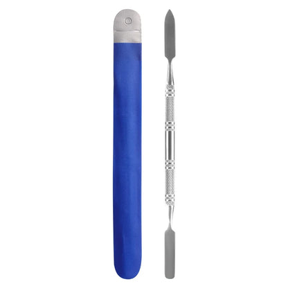 NEW style Stainless steel Cuticle Pusher Nail Art Stirring Polish Powder Blend Spatulas Tone Rods Manicure Remover Makeup Tools