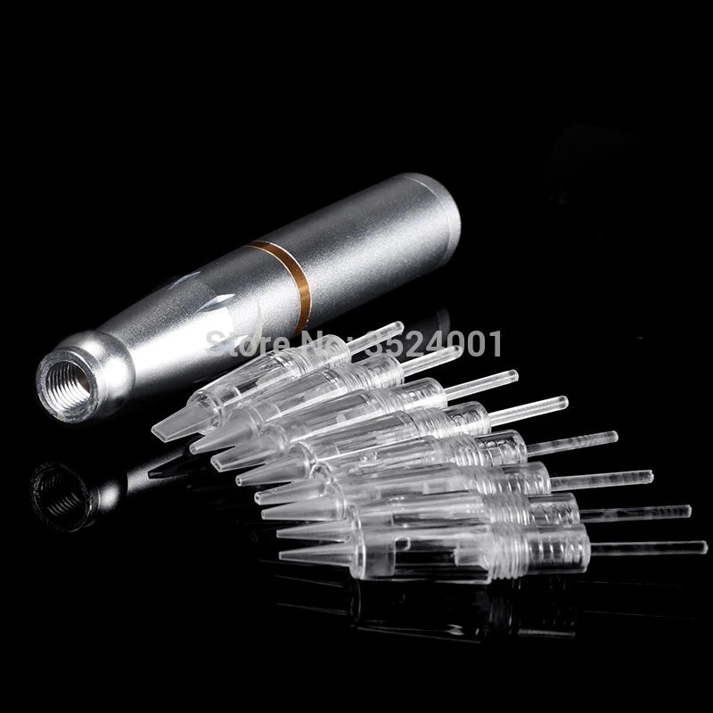 5/10PCS Permanent Makeup Disposable Screw Tattoo Needle 1D 3P 5F Microblading Needles Eyebrow Shading For PMU Tattoo Machine