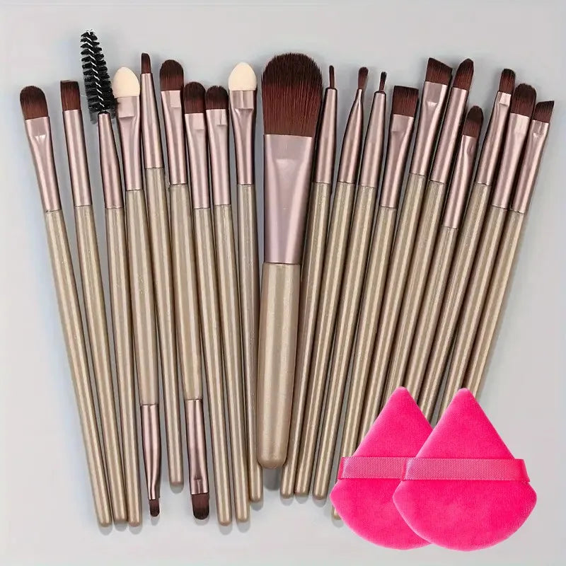 20Pcs Makeup Brush Set Eyeliner Brush Blending Brush Makeup Brushes for Cheeks Eye Cosmetic Foundation Brush Make Up Set 2035