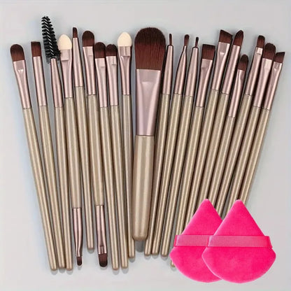 20Pcs Makeup Brush Set Eyeliner Brush Blending Brush Makeup Brushes for Cheeks Eye Cosmetic Foundation Brush Make Up Set 2035