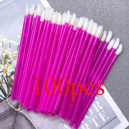 Wholesale 100/1000 PCS Disposable Lip Brush Women Accessories Lipstick Gloss Wands Applicator Perfect Best Make Up Tool Hotting