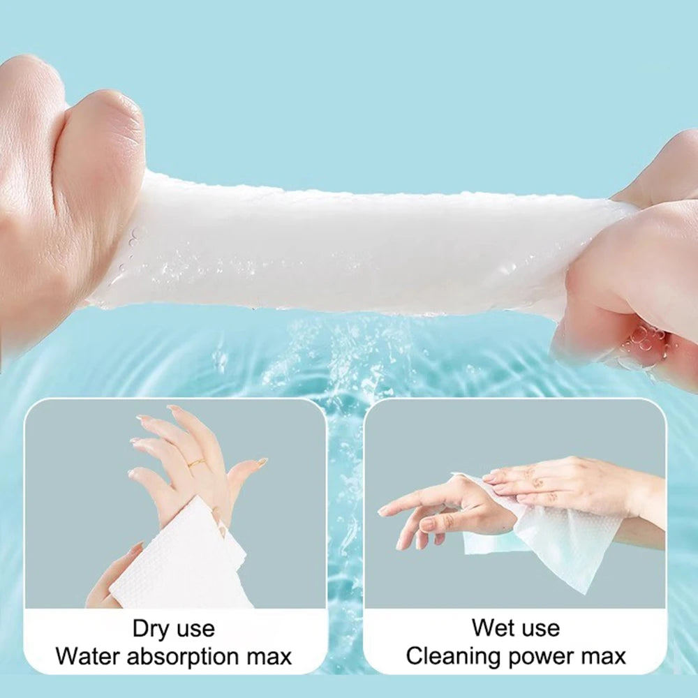 Flower face towel, pure cotton disposable face towel, thickened makeup remover pad, soft cleansing pad, face towel Facial makeup